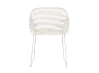 Cabana Link Dining Arm Chair - Chalk and White